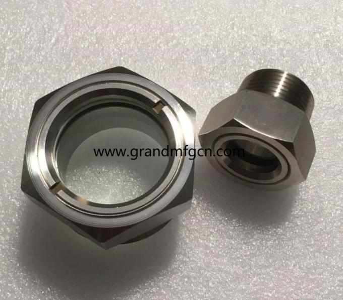 NPT 1 inch pressure stainless steel oil sight glasses SS304 100 bar