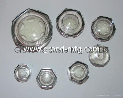 quality  M60x2 Circular Plastic Oil Sight Glass withe reflector male Metric Thread Liquid Level Gauge M42X2 M36X1.5 Oil Level Sight Gauge Supplier factory