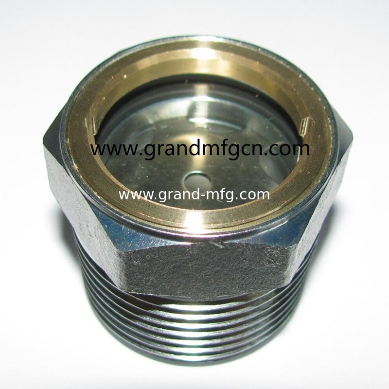 Male NPT 1" Vaccume pump steel bullseye oil sight glass Air compressors