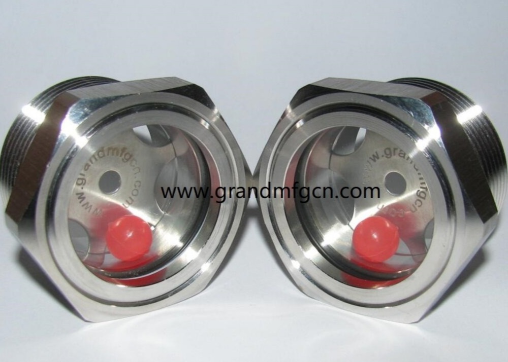NPT3/8 GMHDN38 Dome Oil Level Sight Glass Bubble 3D Sight Glass Gauge Coolant Reservoir