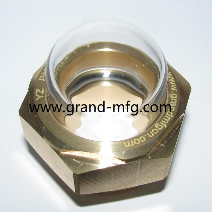 GM-HDG12 BSP threaded G1/2 dome shaped windows,domed sight glass,dome ...