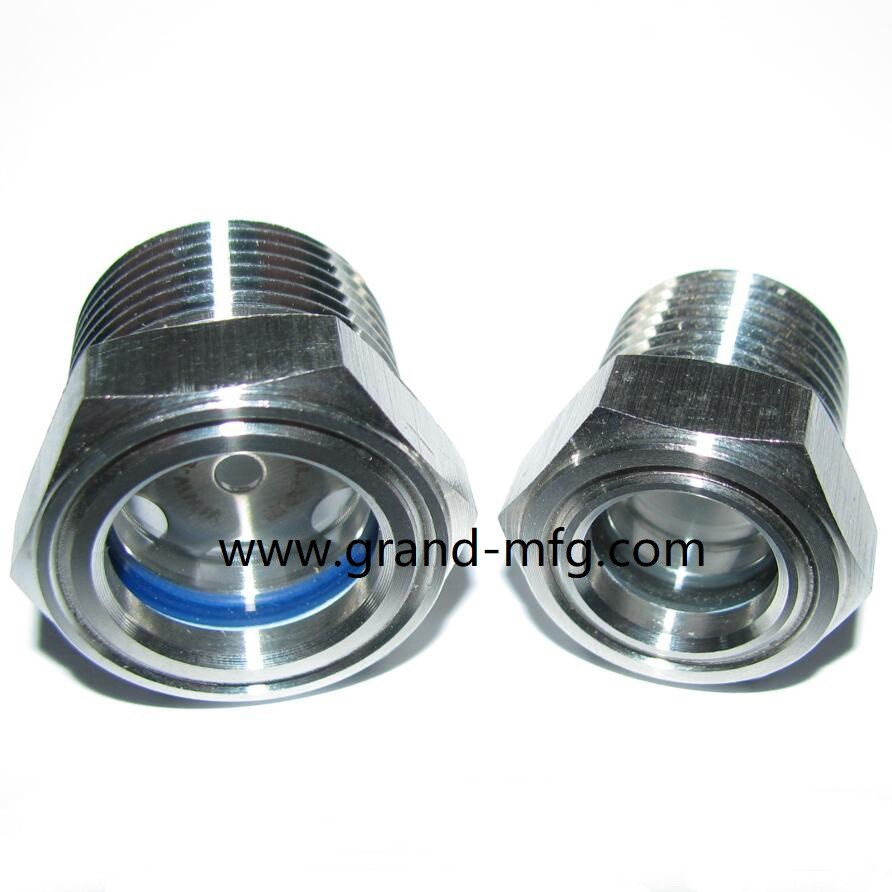 Male NPT 1/2 stainless Steel 304 bulls eye sight glasses with high ...