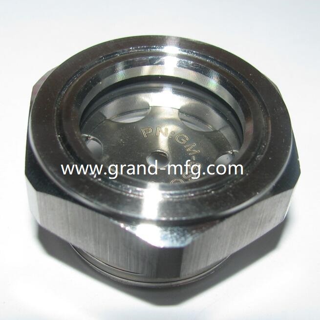 Pressure 1500PSI liquid level sight flow viewport gauge 2
