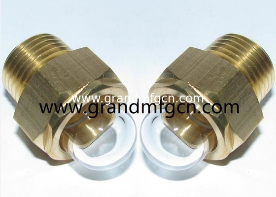 NPT thread 3/8&quot; 1/2&quot; 3/4&quot; Dome-shaped level gauge coolant observe liquid Level Bubble sight glass gauge with clear glass