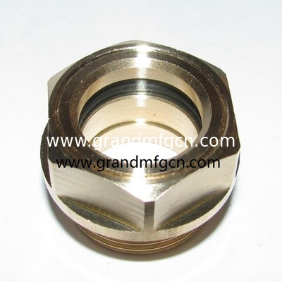 NPT 1/2 inch heavy duty coolant tank sight glass Brass Sight Glass Assembly for Coolant Level oil sight gauge indicator