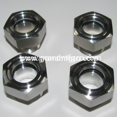 NPT 1-1/2 INCH SS304 fluid level sight glass with big viewing window pump oil sight glass oil gauge NPT 1-1/4&quot; 2&quot; 3&quot; 4&quot;