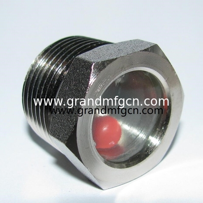 NPT1 1/ 2&quot; BITZER refrigeration fused steel sight glass with reflector fused sight window sight glass manufacturer China