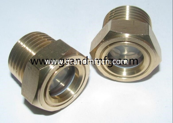 G thread 3/4 Oil receiver brass sight glass Worm gearbox aluminum sight glass Power Transimission stainless steel sights
