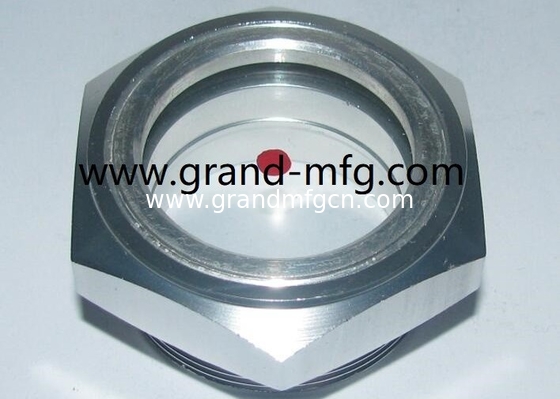 M36X1.5 Aluminum blower lubrication system Oil levels Hex screw-in Oil level sight glass oil level gauge indicatiors