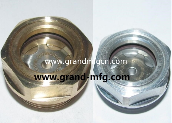 high pressure G1 1/4&quot; 6061 aluminum reducer oil sight glass oil level indicator fluid level gauge OEM and ODM service