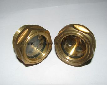male BSP G thread 1/2&quot;,3/4&quot;,1&quot; Brass Oil Sight Glass(BSP &amp; Metric Thread) with natural glass