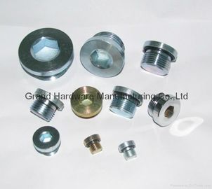 hydraulic steet plug custom oil drain steel nickel plated plugs SS304 plugs