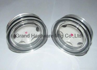 BSP thread G3/4&quot; Press Fit Plastic Circular Oil Sight Glass for hydraulic reservoir
