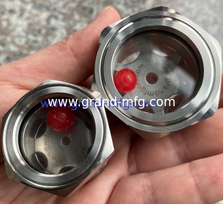 NPT thread 1/2&quot; 3/8&quot; 3/4 inch 1 inch stainless steel sight glass with reflector SS304 OIL LEVEL SIGHT PORT