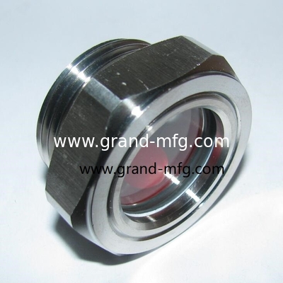 NPT thread 1/2&quot; 3/8&quot; 3/4 inch 1 inch stainless steel sight glass with reflector SS304 OIL LEVEL SIGHT PORT
