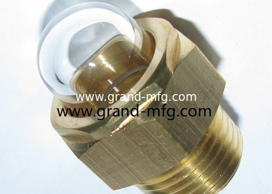 male NPT 1/2 INCH clear domed oil sight glass hex screw-in Oil level sights oil level gauge indicatiors with thread lock