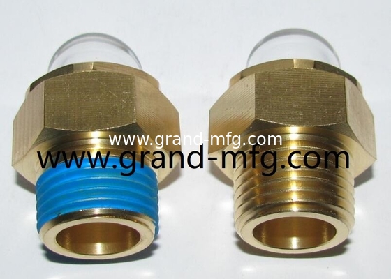 NPT thread 3/8&quot; 1/2&quot; 3/4&quot; Dome-shaped level gauge coolant observe liquid Level Bubble sight glass gauge with clear glass