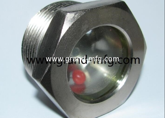 Fused glass steel sight glass used for refrigeration equipment speed reducer gearboxes oil level sight gauge bsp &amp; npt