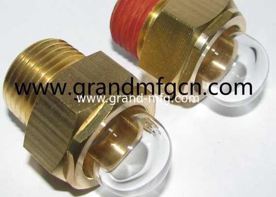 M16X1.5 M20X1.5 M22X1.5 Dome-shaped oil level gauge observe sight glass with clear sight window custom available