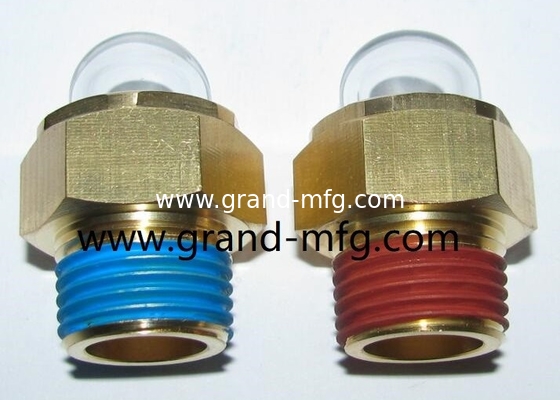 NPT thread 3/8 INCH brass dome oil level sight glass window indicator hex screw-in Oil level sight glass