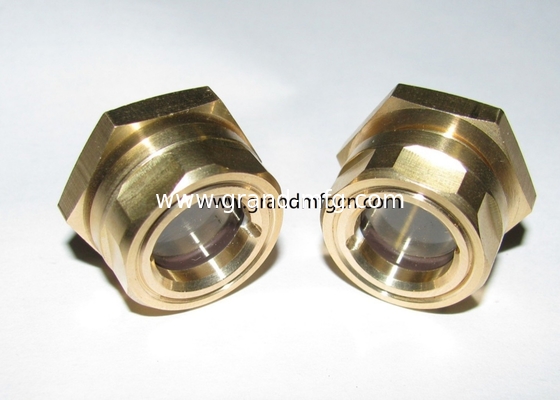 Brass fluid sight glass viewport sight gaug oil level sight window brass fitting peephole for fuel tank of motorcycle