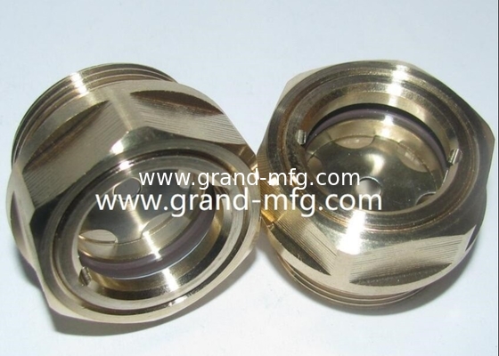 Brass fluid sight glass viewport sight gaug oil level sight window brass fitting peephole for fuel tank of motorcycle