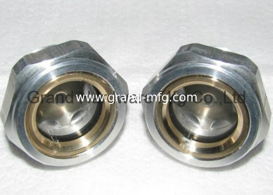 high pressure G1 1/4 INCH 6061 aluminum reducer oil sight glass oil level indicator fluid level gaugeOEM and ODM service