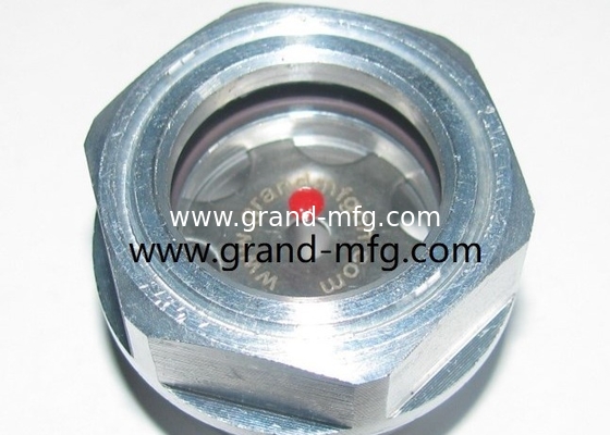 M22X1.5 Reducer aluminum oil sight gauge fluid viewport sight glass oil level sight glass window withstand 8bar pressure