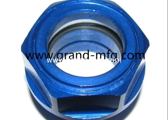 Male BSP thead 3/8&quot; 1/2&quot; 3/4&quot; Quality Hexagon Aluminum Oil level sight glass, air compressor aluminum oil levels CUSTOM