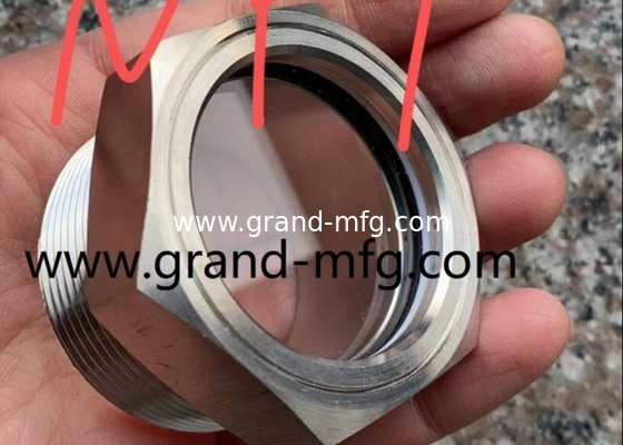 NPT 1-1/2 INCH SS304 fluid level sight glass with big viewing window pump oil sight glass oil gauge NPT 1-1/4&quot; 2&quot; 3&quot; 4&quot;