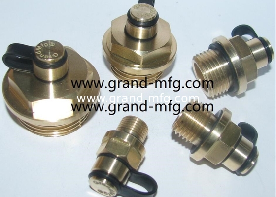 Male G thread 1/8&quot; 1/2&quot; 1/4&quot; natural brass breather vent plugs,air released plugs,professional manufacturer in China