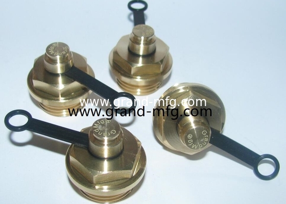 Male G thread 1/8&quot; 1/2&quot; 1/4&quot; natural brass breather vent plugs,air released plugs,professional manufacturer in China