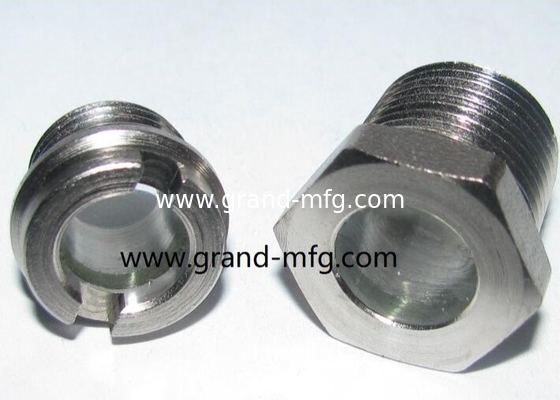 NPT 3/4 BITZER refrigeration fused steel sight glass with red ball fused oil level sight window viewport oil level gauge