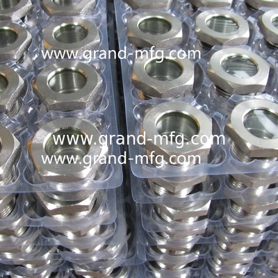 NPT 1&quot; BITZER refrigeration fused steel sight glass with red ball fused sight window sight glass manufacturer China