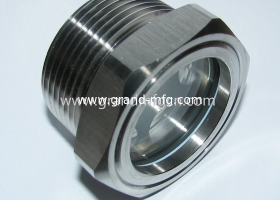 NPT 1-1/2 INCH SS304 fluid level sight glass with big viewing window pump oil sight glass oil gauge NPT 1-1/4&quot; 2&quot; 3&quot; 4&quot;