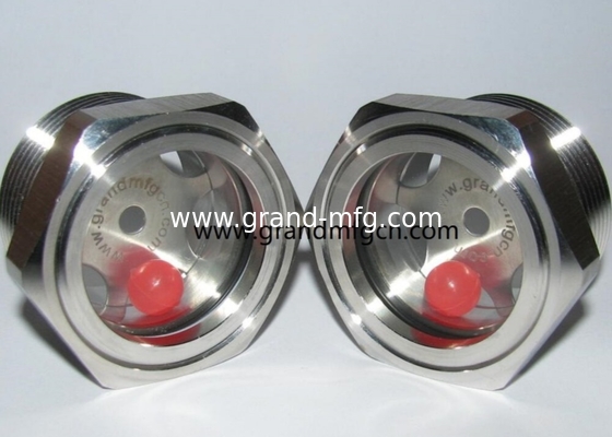 NPT3/8 GM-HDN38 Dome Oil Level Sight Glass Bubble 3D Sight Glass Gauge Coolant Reservoir Transparent Sight Glass Plug