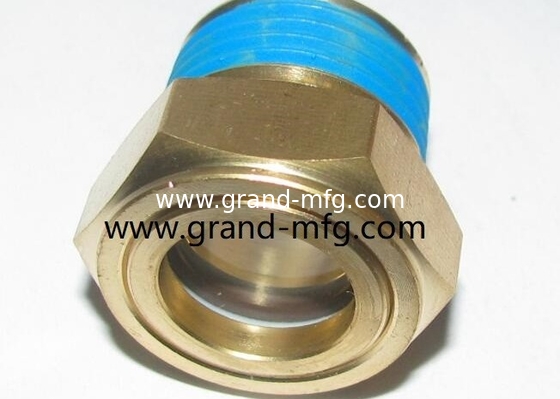 NPT 3/8&quot; 1/2&quot; 3/4&quot; compressor pumps oil level gauge observe Dome Oil Levels Bubble sight glass gauge with clear glass