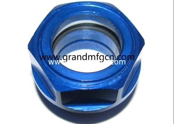 G3/8”G1/4&quot; G1/2&quot; G1&quot; BSP Air compressor milled hex aluminum oil level sight indicator oil sight glass oil level gauge