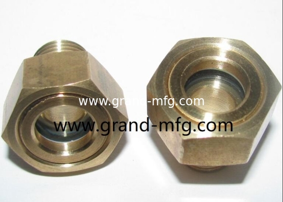 Air Compressor Sight flow indicator fuel oil transfer systems dome oil sight glass M20X1.5 BRASS OIL SIGHT GLASS