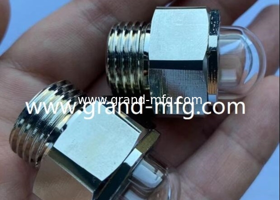 M12X1 GM-HDM12 Dome Oil Level Sight Glass Heavy duty 3d coolant sight glass gauge radiator liquid level sight glass G1/2