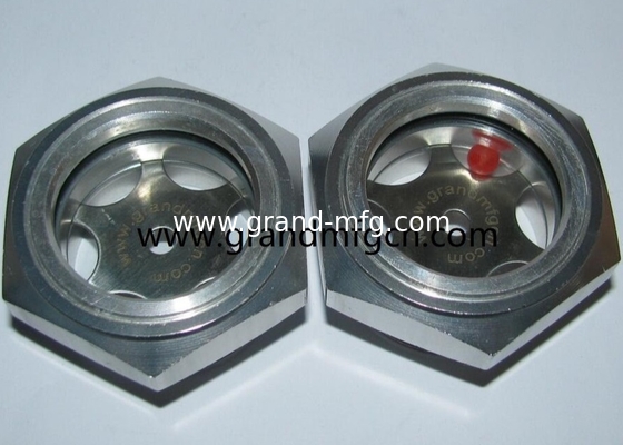 high pressure G1 1/4&quot; 6061 aluminum reducer oil sight glass oil level indicator fluid level gauge OEM and ODM service