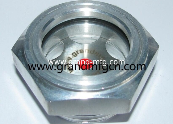 high pressure G1 1/4&quot; 6061 aluminum reducer oil sight glass oil level indicator fluid level gauge OEM and ODM service