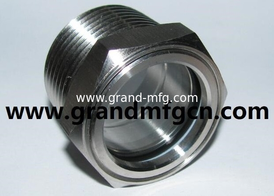 NPT thread 1/2 inch 2 inch stainless steel SS304 oil level sight glass SS316 pressure container view port site gauge
