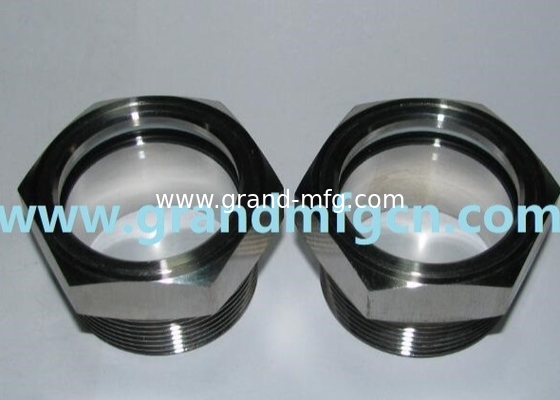 NPT thread 1/2 inch 2 inch stainless steel SS304 oil level sight glass SS316 pressure container view port site gauge
