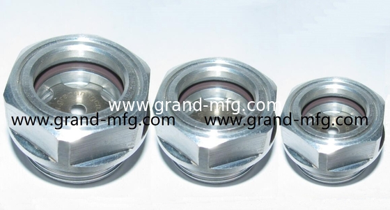 G3/8 inch G1/4 inch G1/2 inch G1 inch Oil Gas Fuel Tank Site Plug Male Thread Oil Levels Aluminum Oil Sight Glass In Stock GM-AG12 GM-AG34 GM-AG10 GM-BG34 GM-BG12