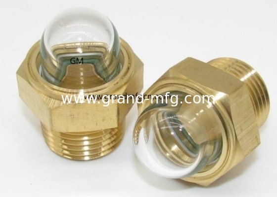 Reducers brass oil levels sight gauge 1/2 round oil sight glass with gauge port clear sight window GM-BN12 GM-HDN12 GM-HDN38 GM-HDG10 GM-HEG12