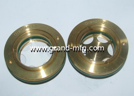 Brass oil level sight glass BSP thread oil gauge for pumps air compressor gear unit brass oil levels liquid sight glass plugs for speed reducers