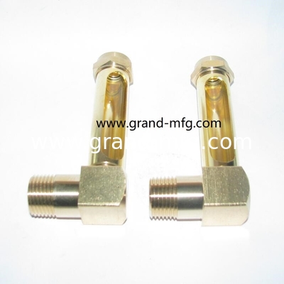 BSP3/8 INCH Brass oil level gauge indicator with level marks for Thin-wall container oil level gauge view port gauges
