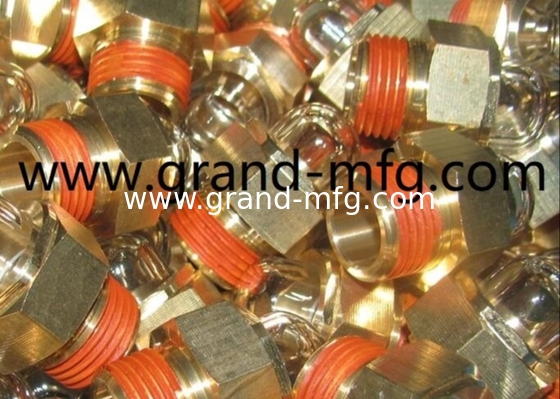 GM-HDM12 M12X1.5 Dome Oil Level Sight Glass Heavy Duty 3D Oil Level Sight Glass Gauge With Clear Glass Air Compressors
