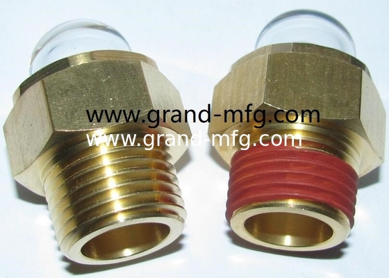 GM-HDM12 M12X1.5 Dome Oil Level Sight Glass Heavy Duty 3D Oil Level Sight Glass Gauge With Clear Glass Air Compressors